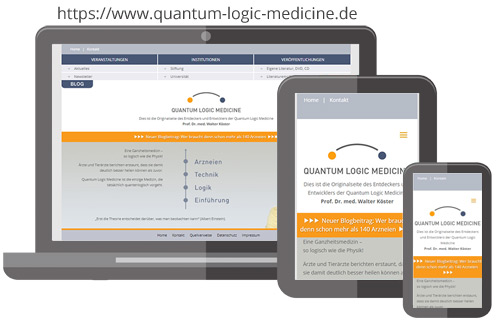 Neuerstellung der Website für Prof. Dr. Köster, Frankfurt / Balingen
