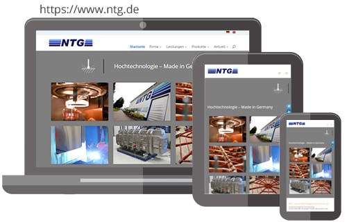 Referenz: Relaunch der Website als CMS, für NTG Gelnhausen
